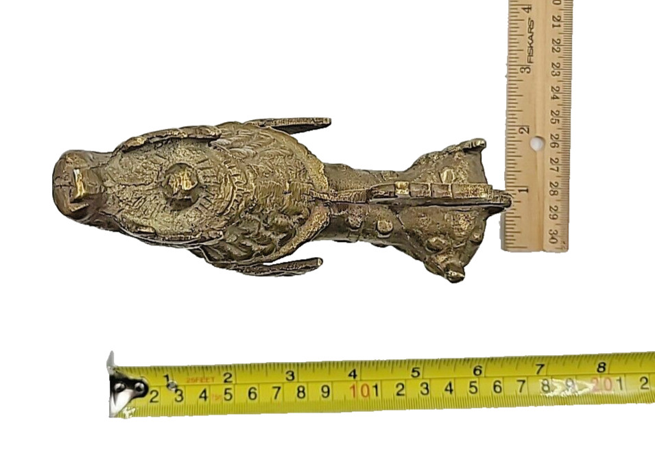 Brass Dragon Guardian Sculpture