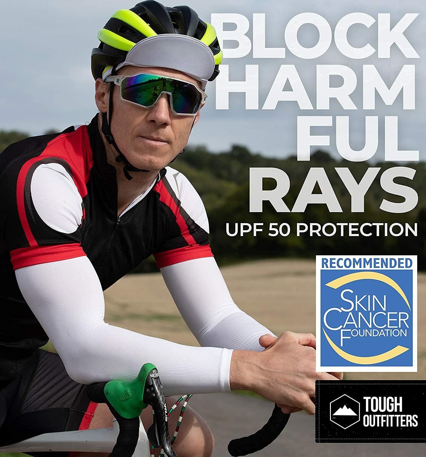 Arm Sleeves for Men Women UPF 50+UV & Sun Protection Cooling Compression Sleeves