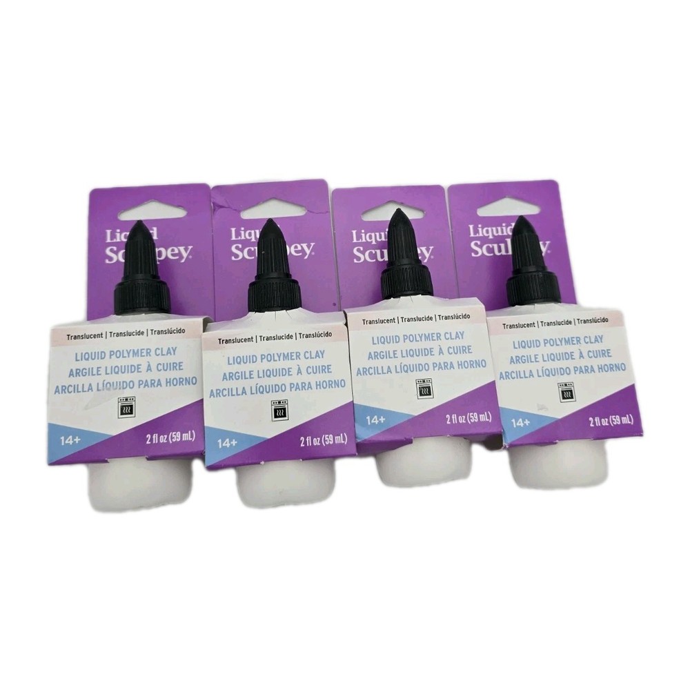 4x Liquid Sculpey 1oz White