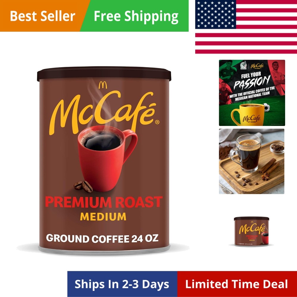 Medium Roast Ground Coffee 24 oz Canister