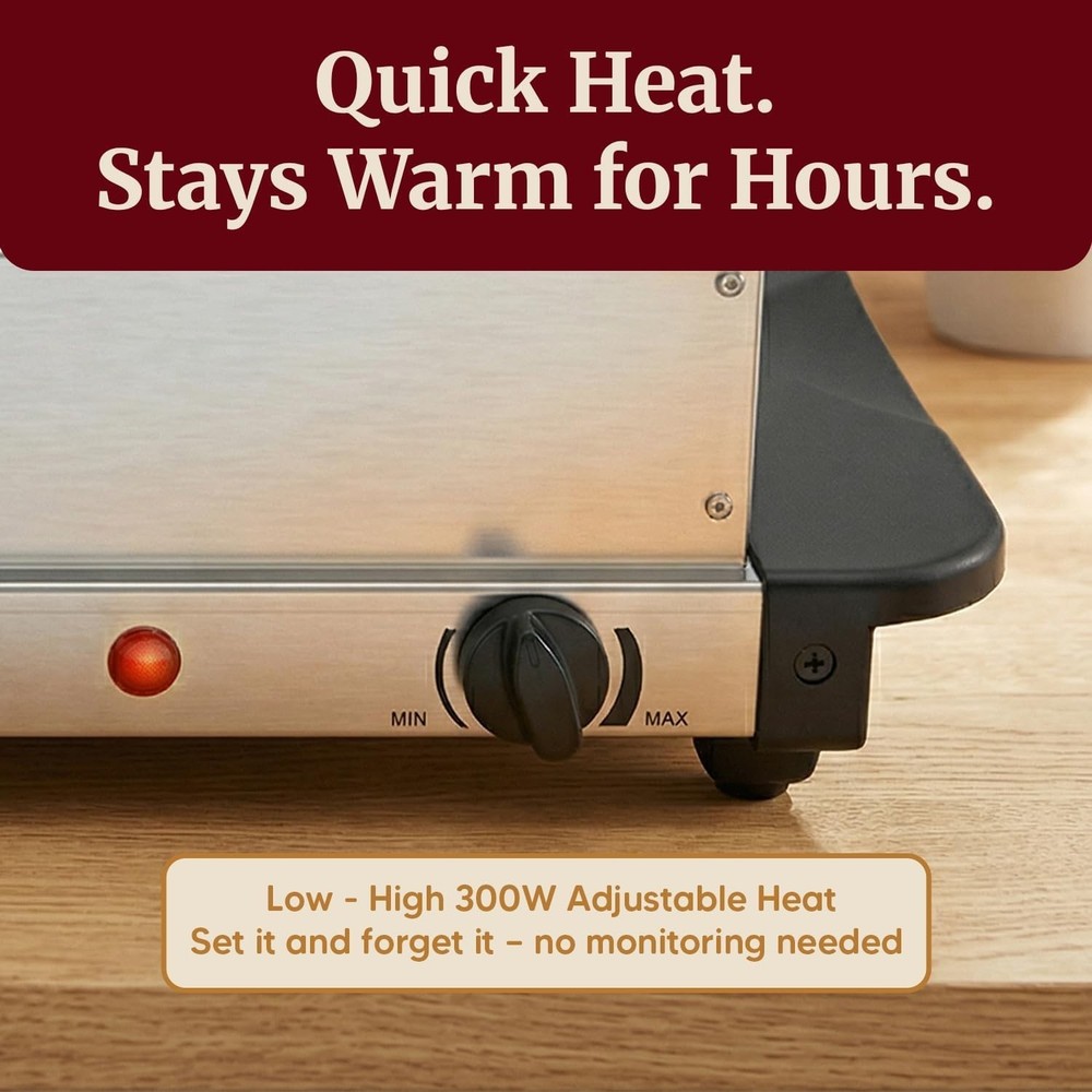 Triple Tray Buffet Server with Temperature Control