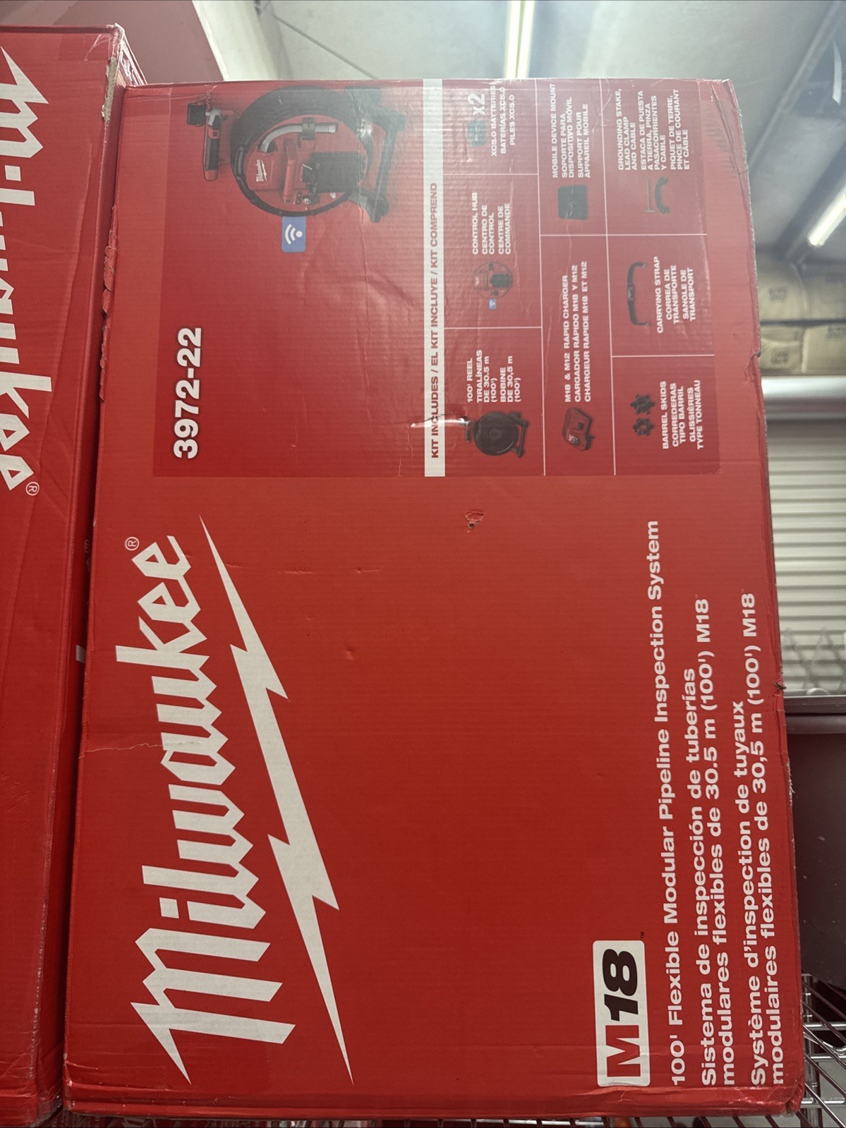 Milwaukee 3972-22 M18 100' Flexible Modular Pipeline Inspection System