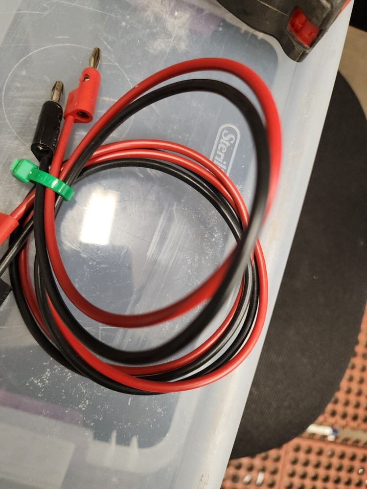 1 black 1 Red 38" Pomona B-60-2 Banana Plug Patch Cord, Stackable