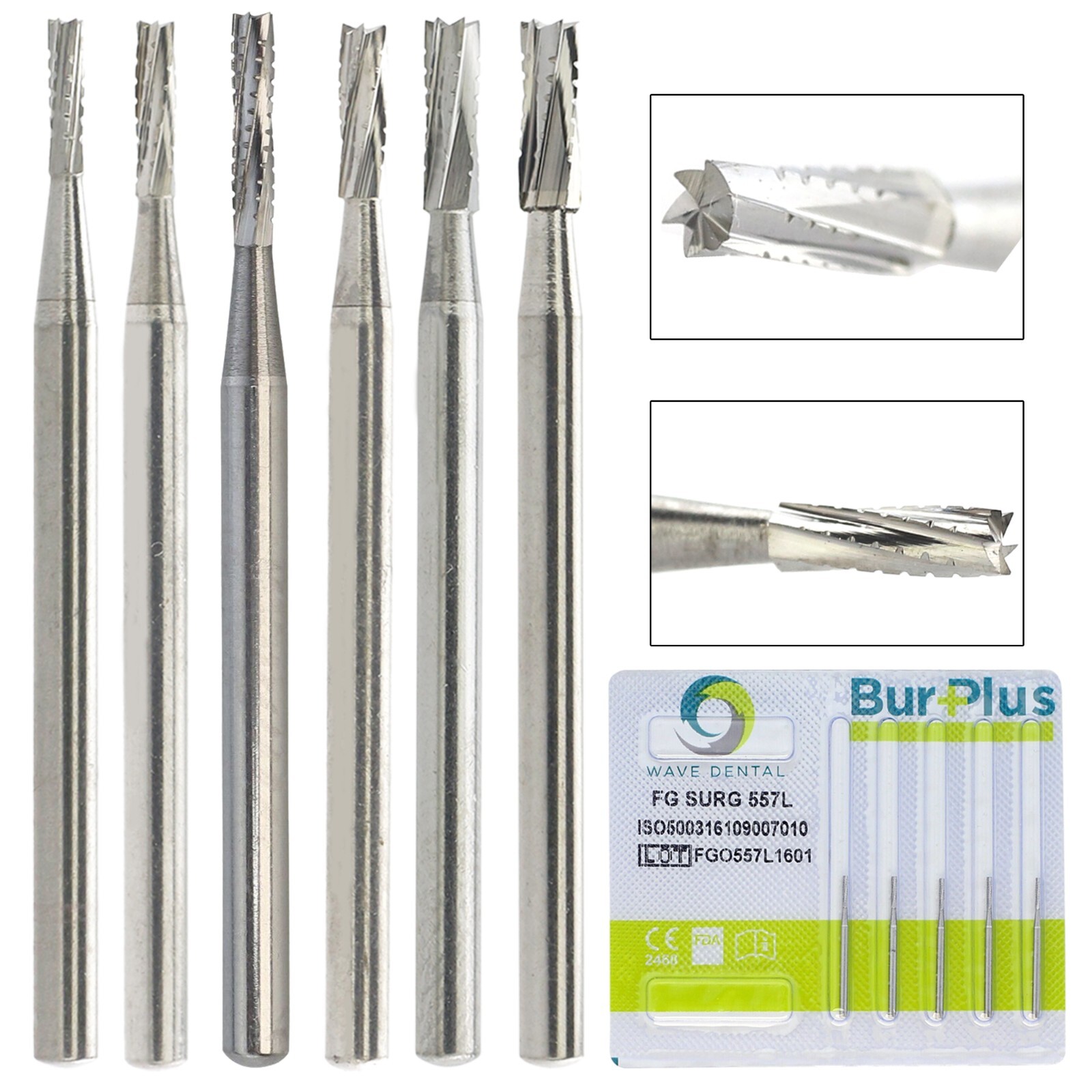 Wave Dental Surgical Bur Long 557L 702L 701 558 556 Carbide Burr 25mm High Speed