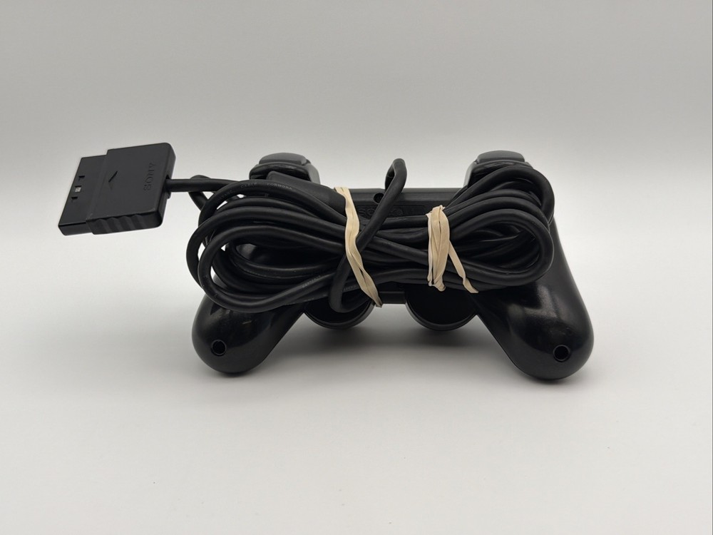 Sony PS2 BLACK Wired Controller OEM DualShock PlayStation 2 AUTHENTIC