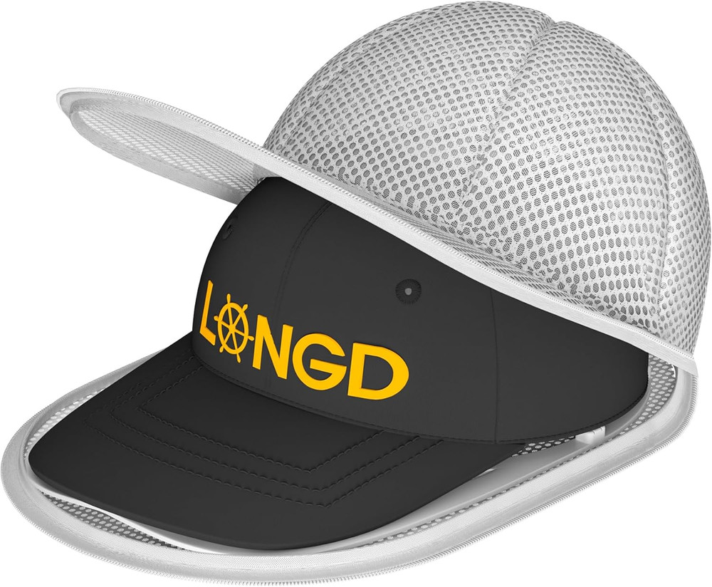 Hat Washer Cage with Snap Lock - Machine/Dryer Safe Compact Hat Cleaner for Base