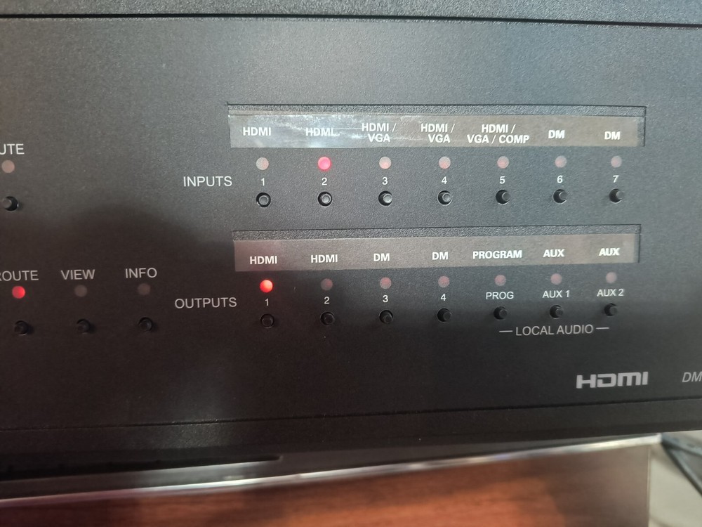 Crestron DMPS-300-C AV 7x4 Matrix Switch. Professional Presentation System Works