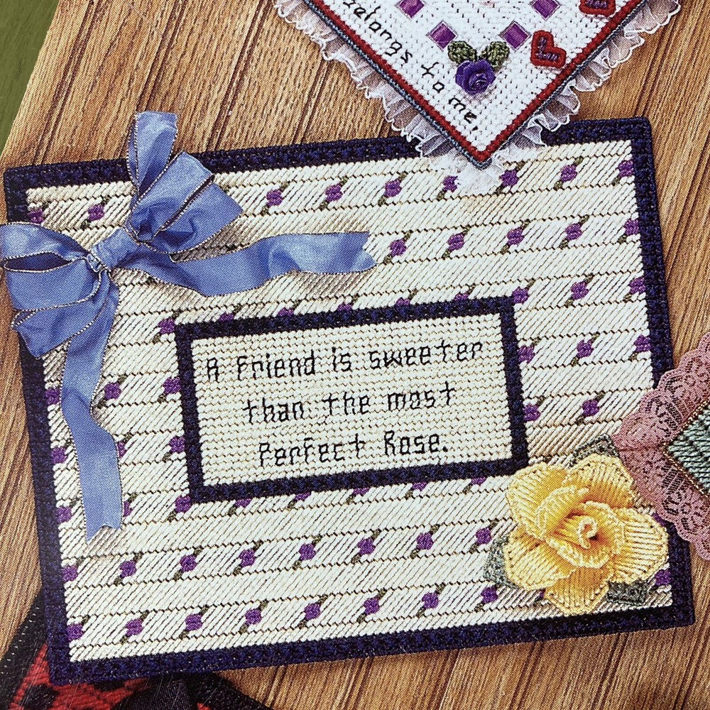 Heartfelt Sentiments Plastic Canvas Pattern Booklet Needlecraft 1997