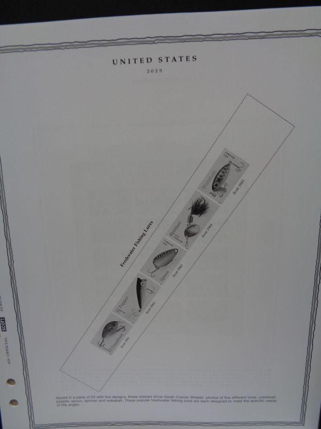 SCOTT US Minuteman 2025 stamp collection album pages supplement # 57 NEW Latest