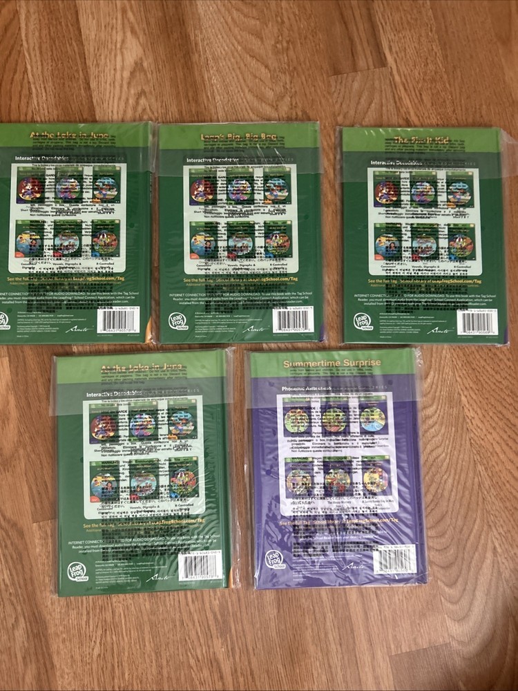 Leapfrog TAG Book set Interactive Decodables Phonemic Awareness Classroom Series