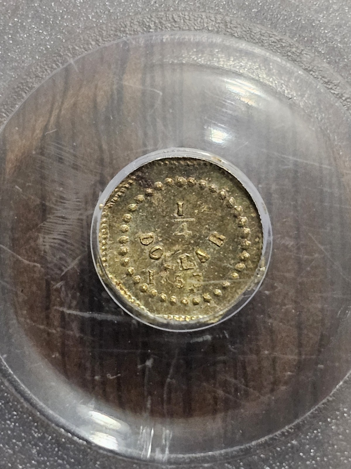 PCGS 1853 25C BG-102 / CALIFORNIA GOLD / CHOICE UNC MS63 OGH OLD GREEN HOLDER
