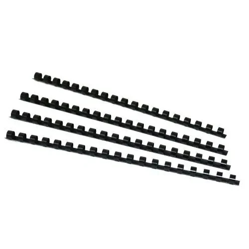 Plastic Binding Combs - 100 pack round Back, 1/2 Inches, 85 Sheets, Black NEW