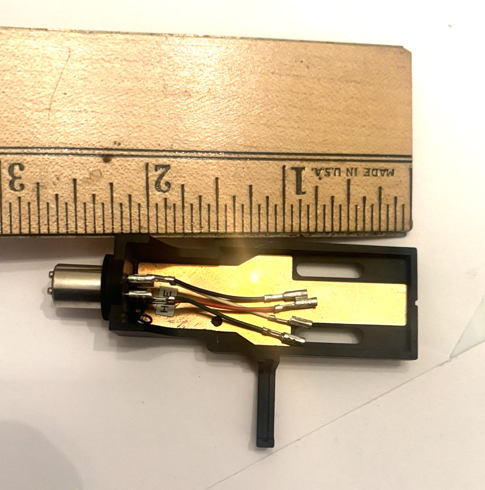 BLACK TURNTABLE HEADSHELL - NOS - MAKE UNKNOWN