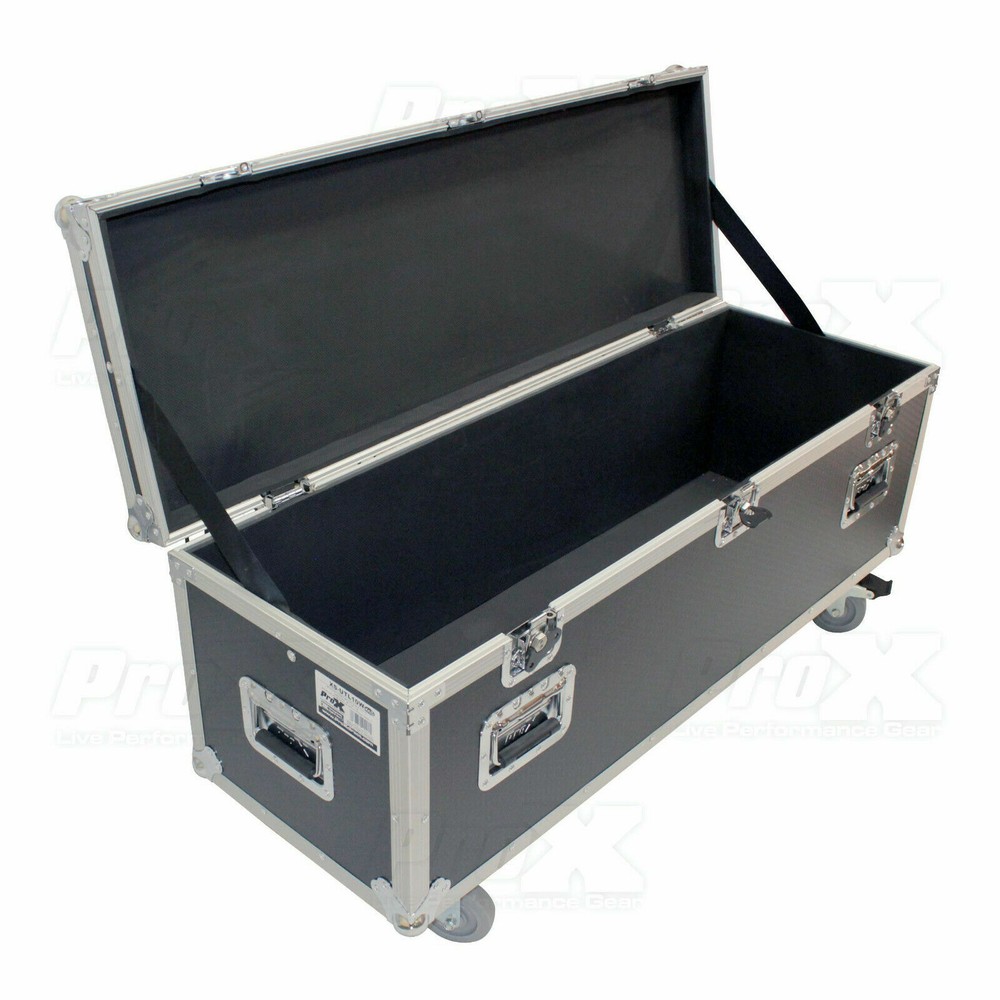 Prox Utility Multipurpose Trunk ATA Road Case with Wheels & Rubber Lined
