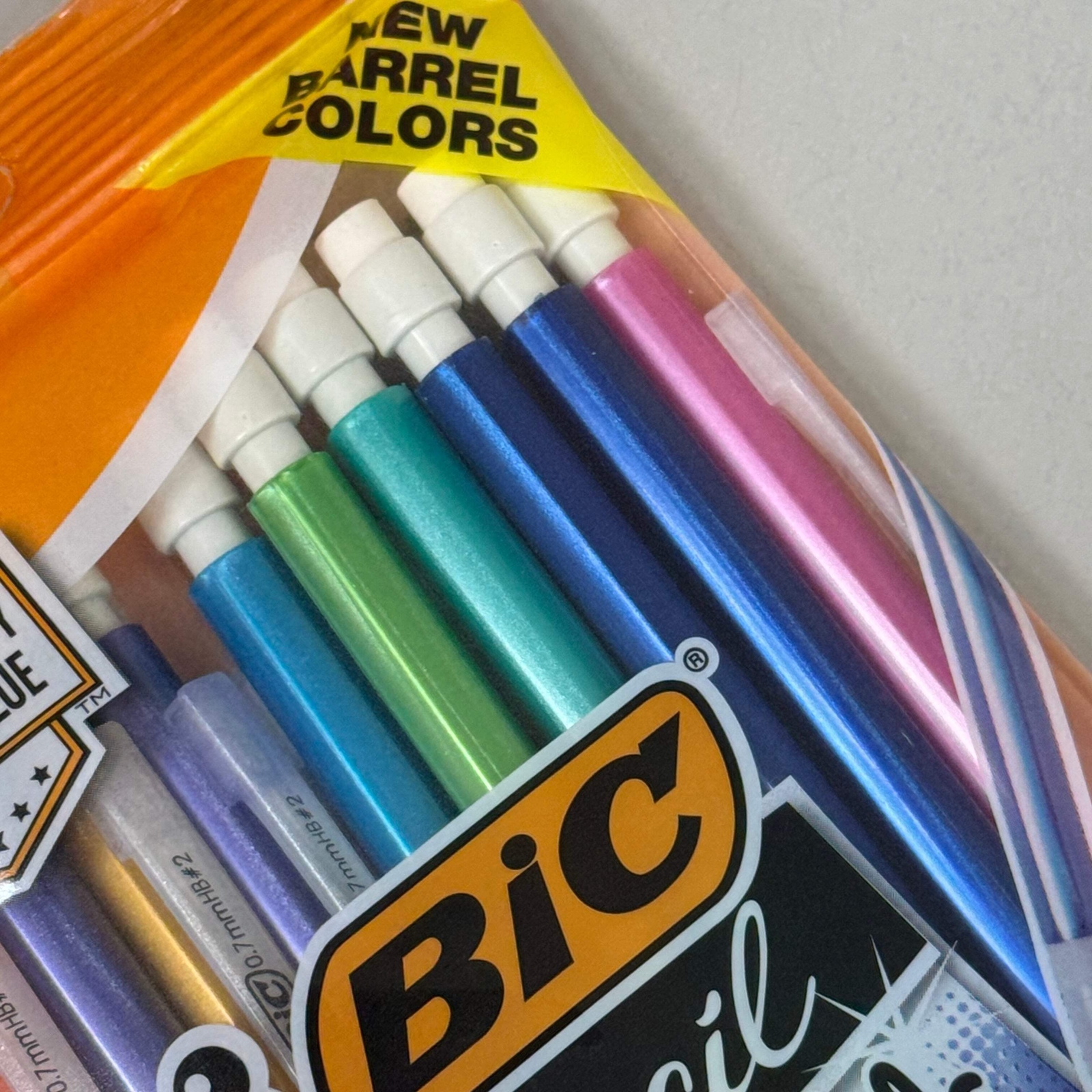 BIC (3 PACK 30 PENCILS TOTAL) Xtra-Sparkle Mechanical Pencil 0.7mm #2 Multicolor