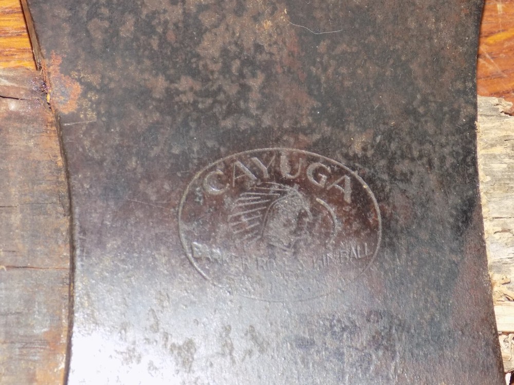 Vintage Cayuga Small Logo Double Bit Axe Head