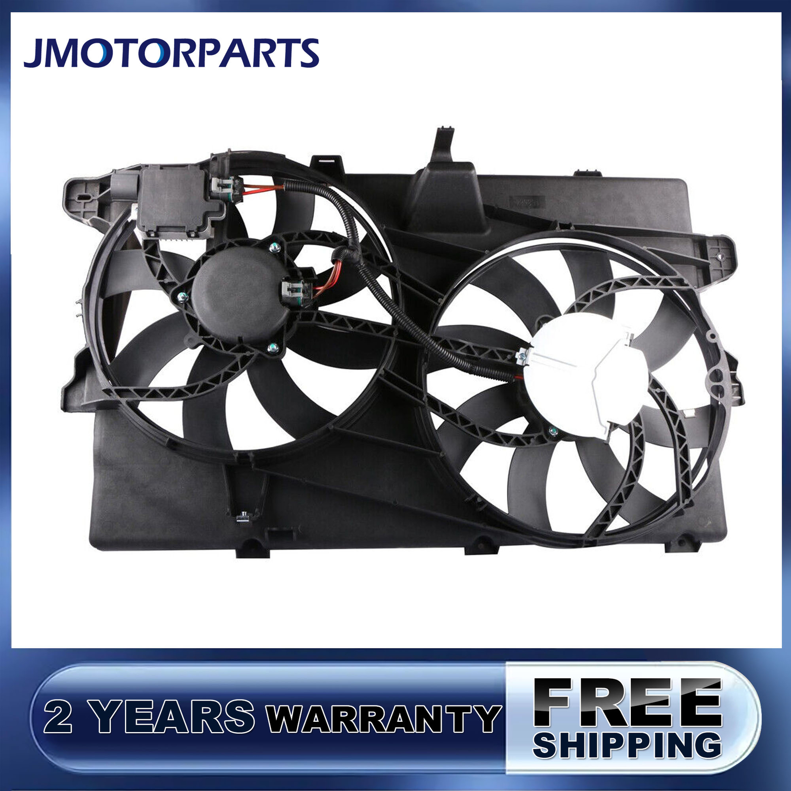 Dual Condenser Radiator Cooling Fan Assembly For Ford Edge Lincoln MKX 3.5L 3.7L
