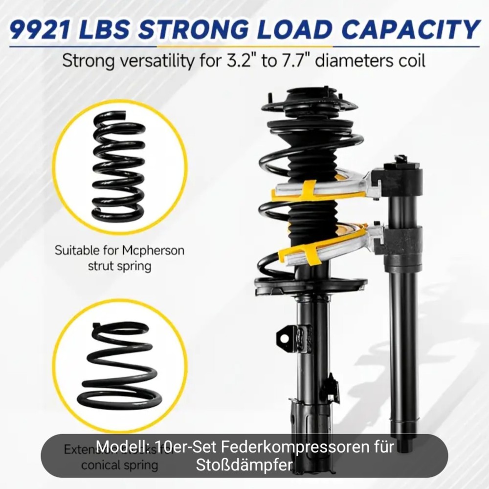 Professional spring compressor Mc Pherson strut system tuning lowering car tool