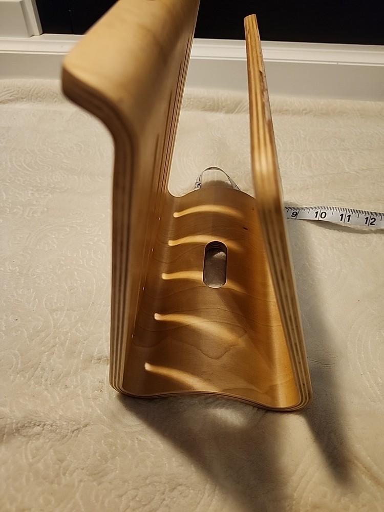 SAMDI Bamboo Tablet Laptop Riser Stand Heat Vent Plus Keyboard Storage