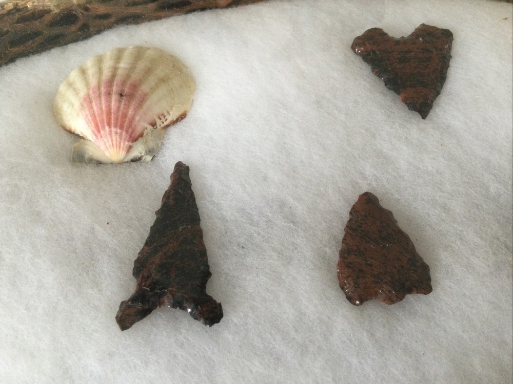 Native American Flintnapped Collection Shadow Box.