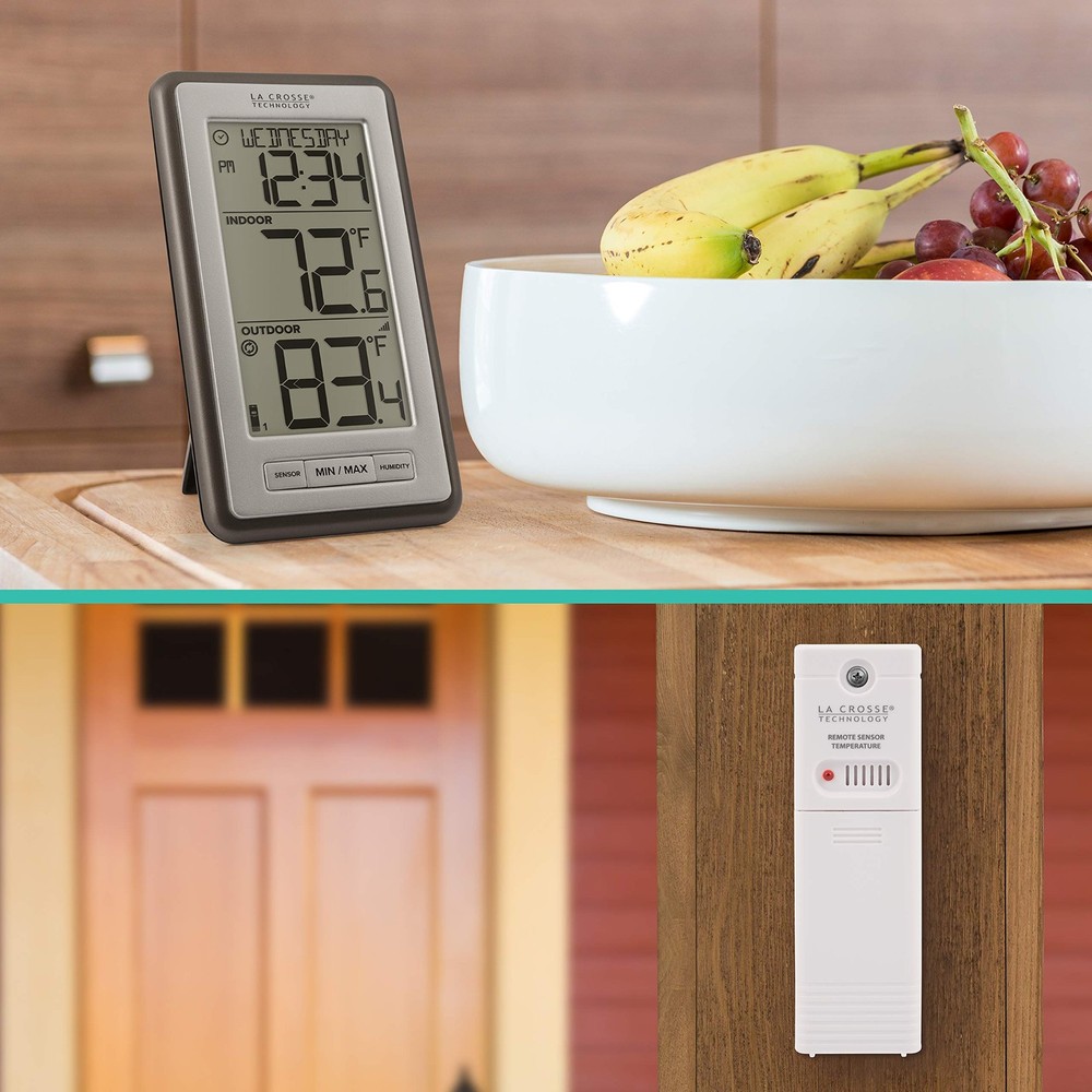 WS-9160UV3 Digital Indoor Outdoor Thermometer Wireless - Multi-Format Remote ...