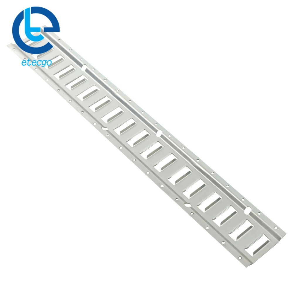 4x 3' Silver E Track Rails Galvanized Steel Construction For Freight Trailers