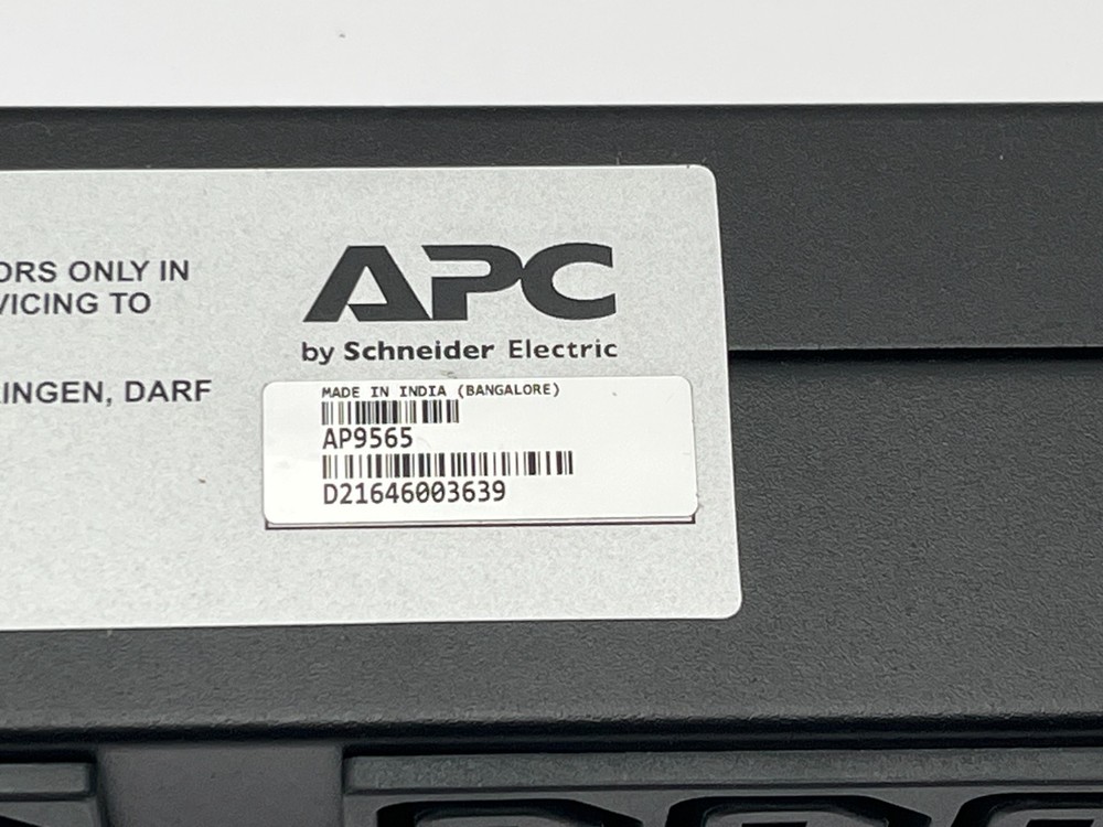 APC AP9565 NETSHELTER BASIC RACK PDU 1U 16A w/ 12x C13 OUTLETS