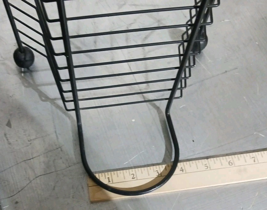 Black Metal 24 DVD Tower Storage