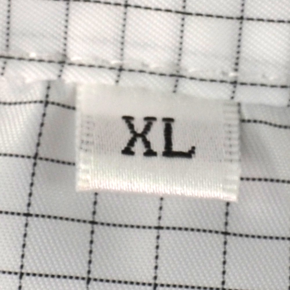 White Check ESD Safe Anti-Static Lab Coat Jacket/Smock w/ Snap Cuffs 3-Pocket XL