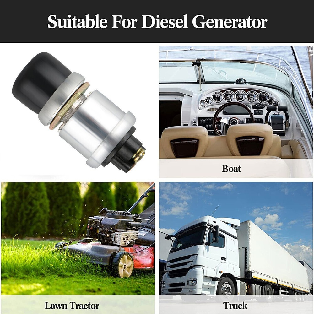 Waterproof 50A 12V Car Boat Track Switch Push Button Horn Engine Start Starter