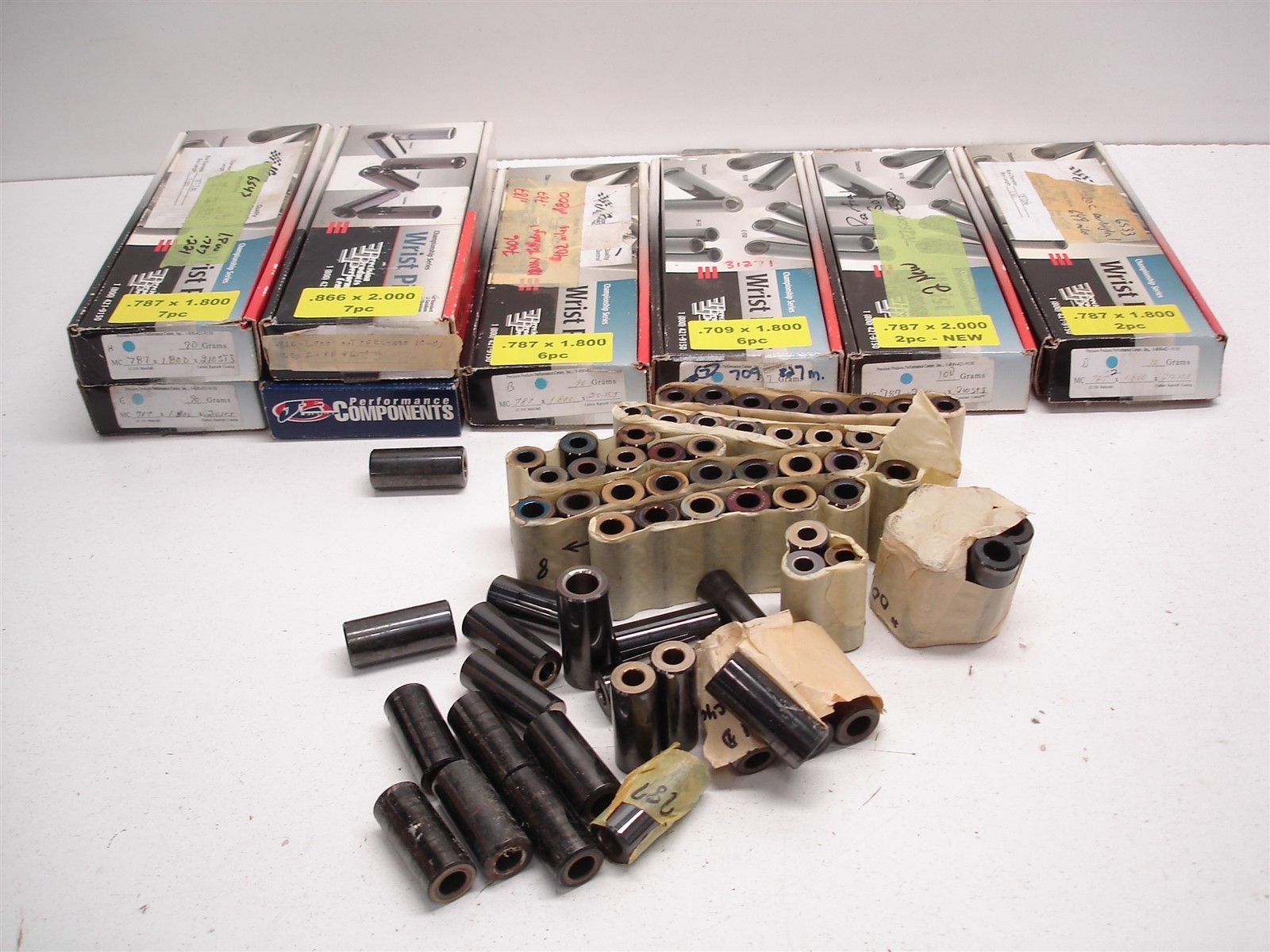 BULK 70pcs ASSORTED NASCAR CASIDIAM DLC COATED WRIST PINS .709" .787" .866"