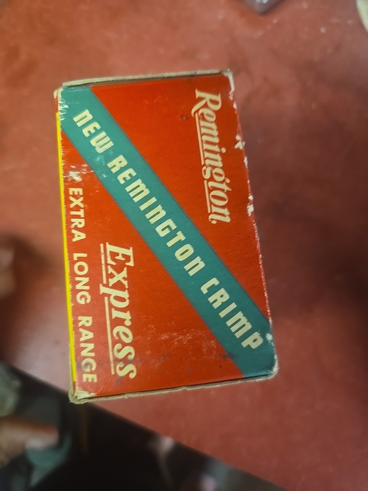 Vintage Remington Express Extra Long Range 12 Ga. Empty Shotgun Shell Box