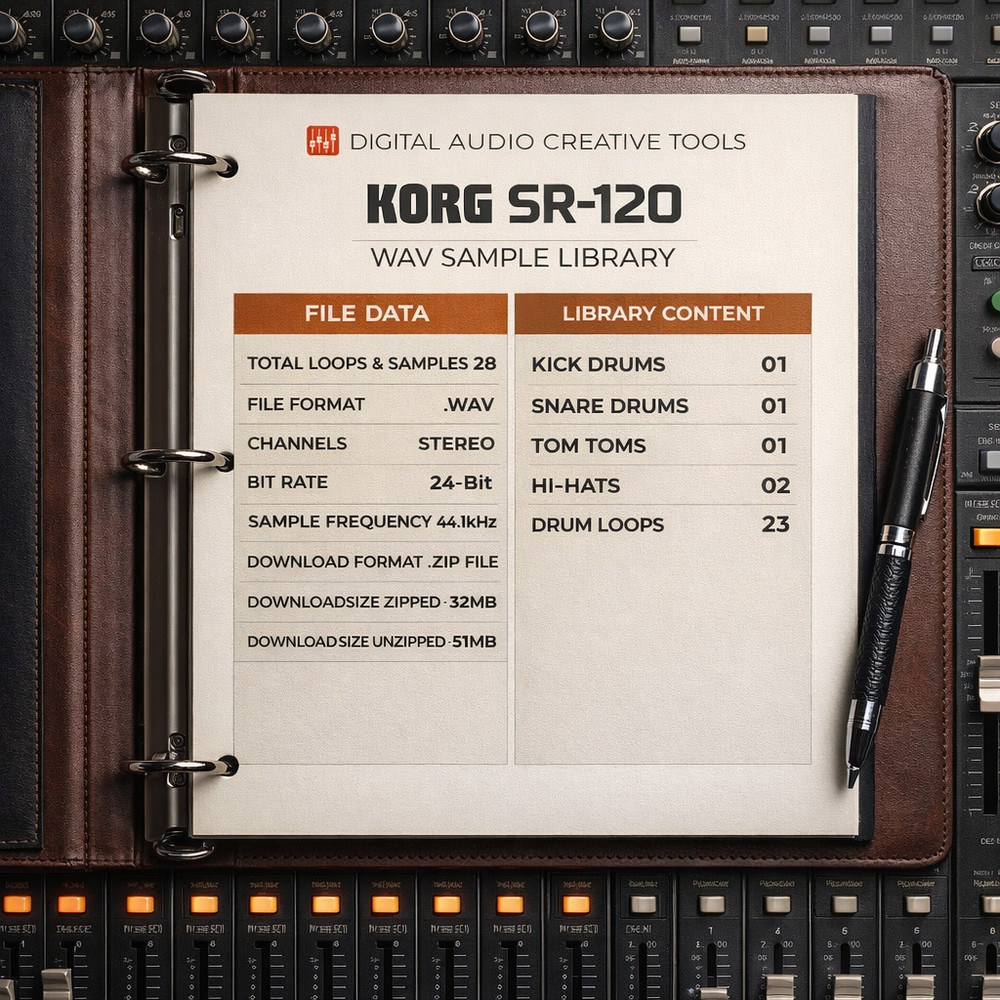 Korg Mini Pops SR-120 Drum Machine Sample Library