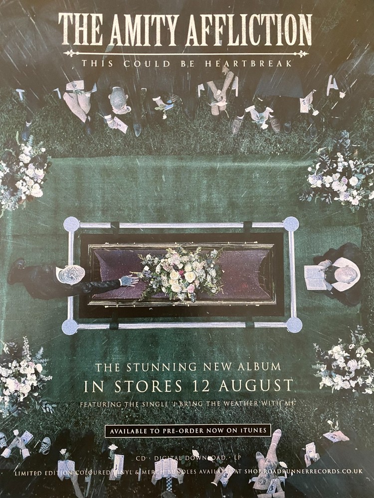 Amity Affliction, This Could Be Heartbreak, Full Page Vintage Promotional Ad