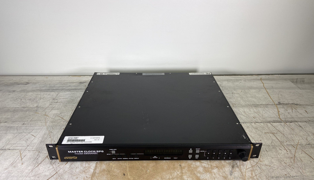 EVERTZ 5600MSC MASTER CLOCK / SPG -  READ DESCRIPTION