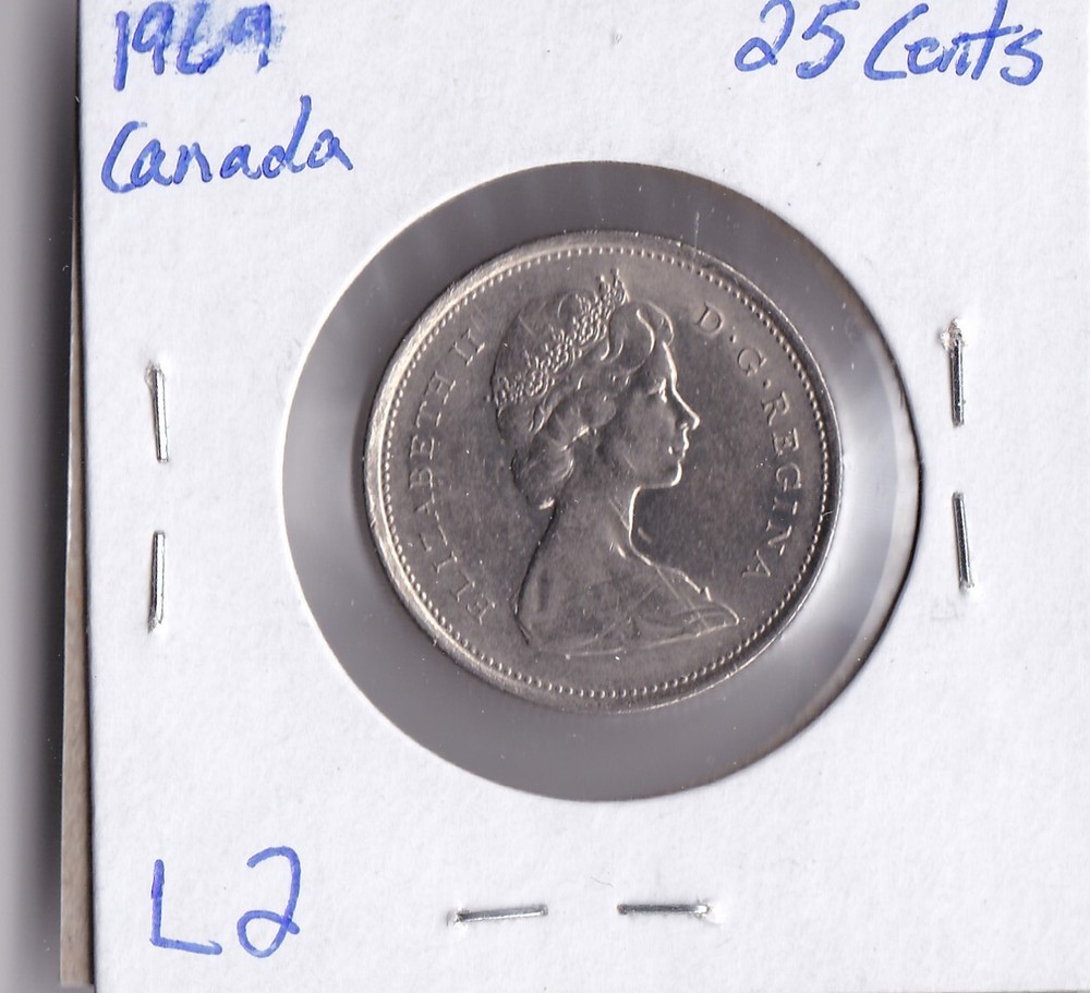 1969 Canada 25 Cent L2