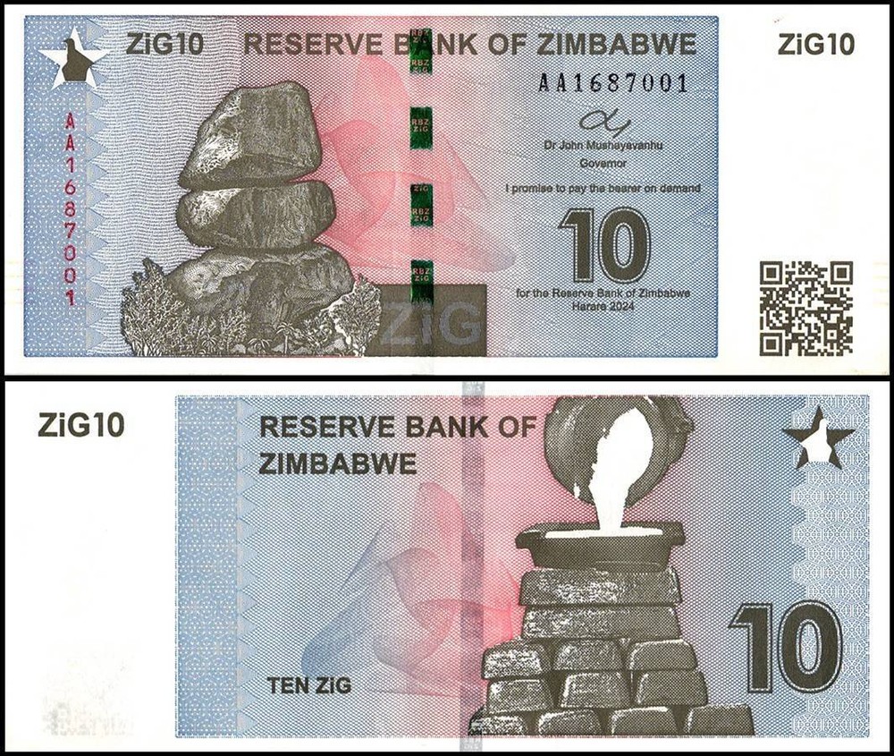 Zimbabwe 10 Zig, 2024, P-110, UNC