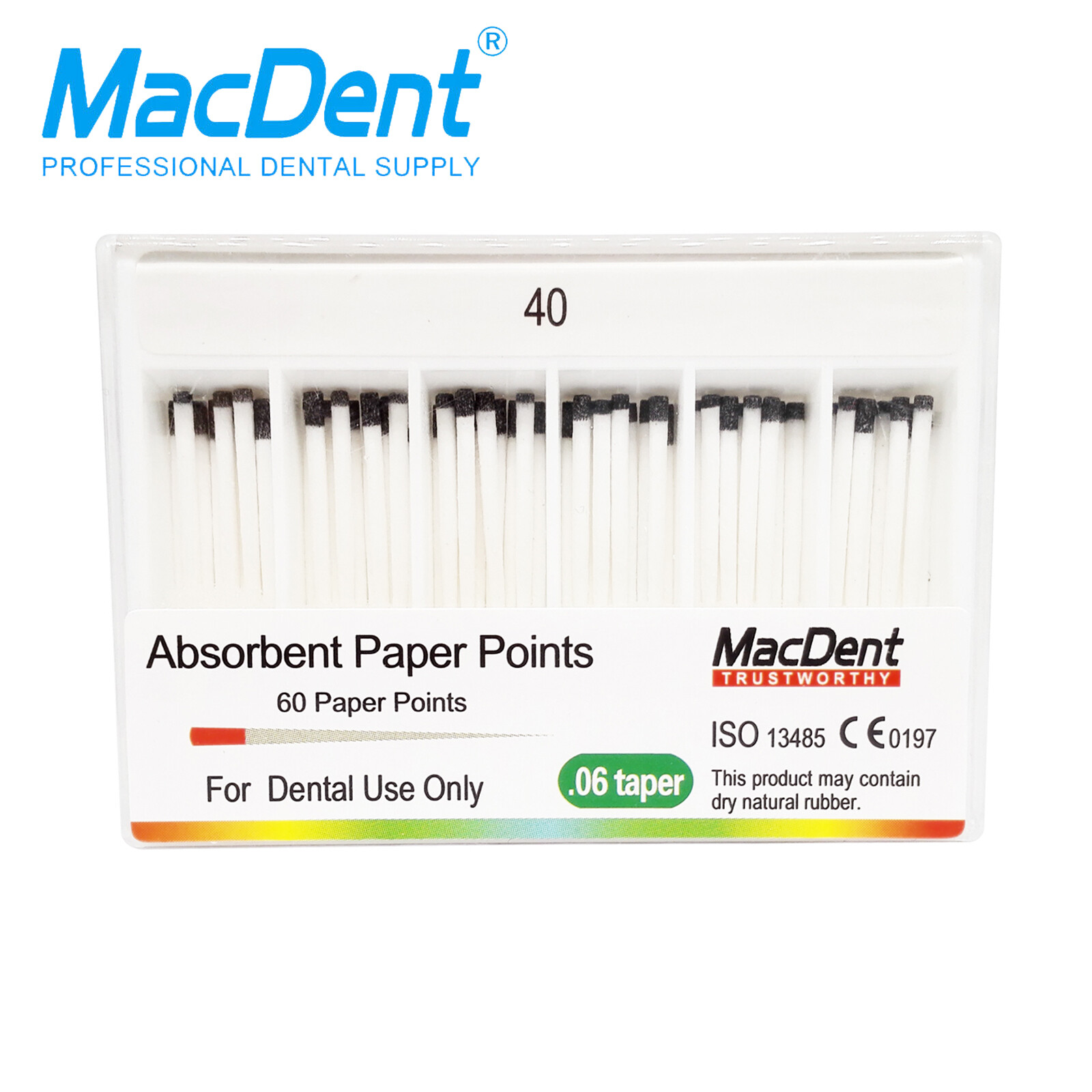 MacDent Dental Endodontic Gutta Percha Point & Absorbent Paper Obturation Points