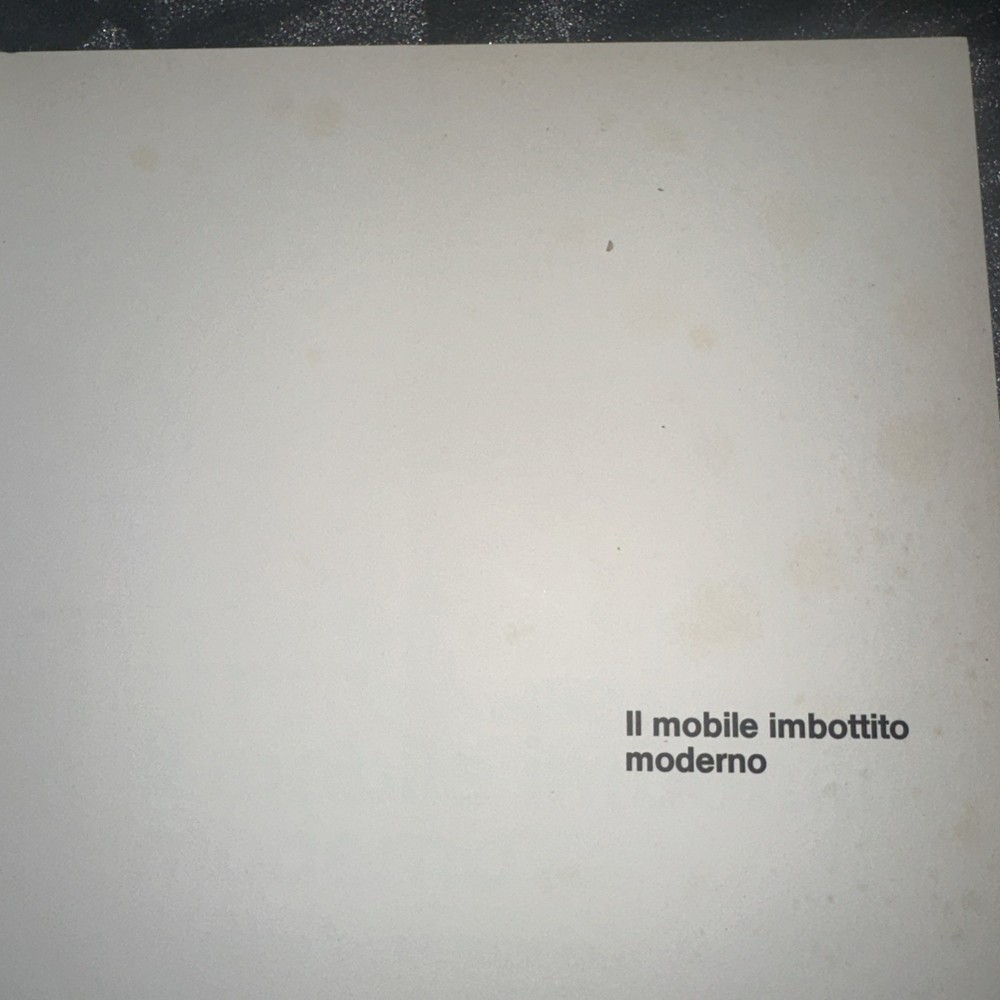 II Mobile Imbottito Moderno Hoepli 1972