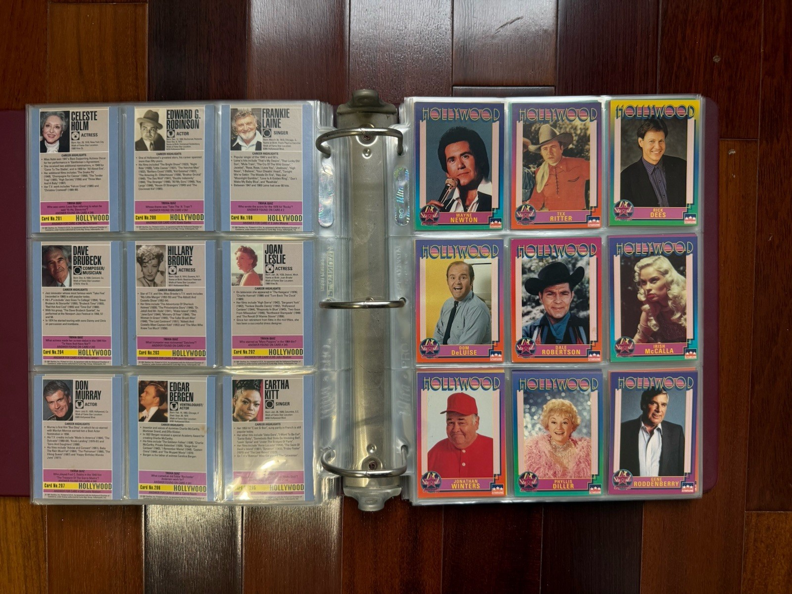 1991 Hollywood Starline 200+ Cards & Binder