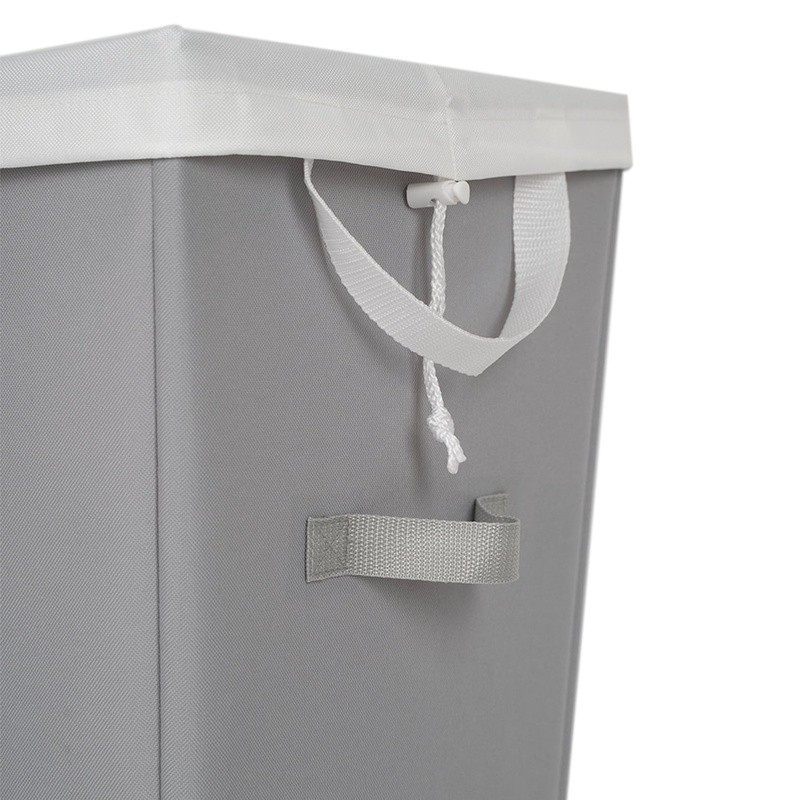 Rectangular Polyester Laundry Hamper W/ Removable Liner & Handles Easy Transport