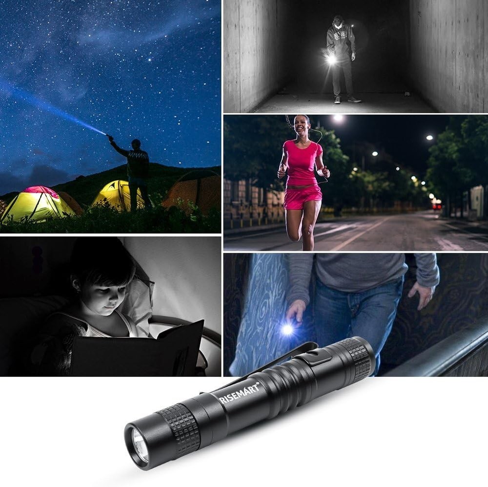 Compact Tactical Flashlight - Lightweight 100 Lumens LED, Easy Clip Design