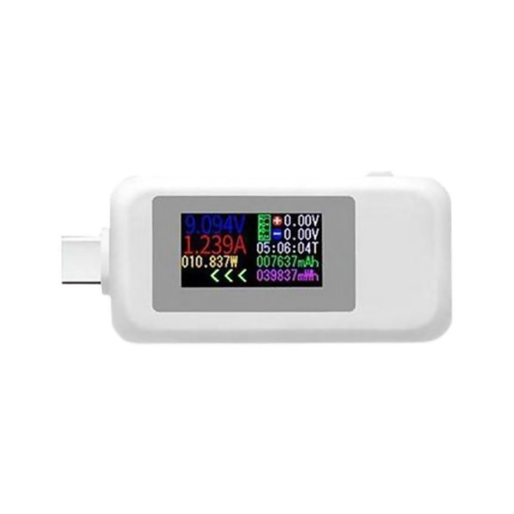10in1 Type C Bi-directional Tester DC Voltage Current Capacity Meter Multimeter