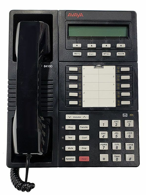 Fully Refurbished Avaya Definity 8410D Speaker Display Phone (Black)