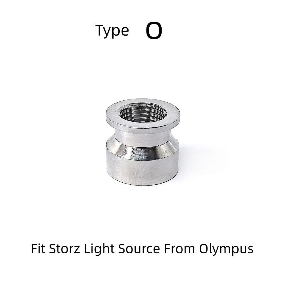 Endoscope Light Source Optical Fiber Cable Interface Adapter Convert Connector