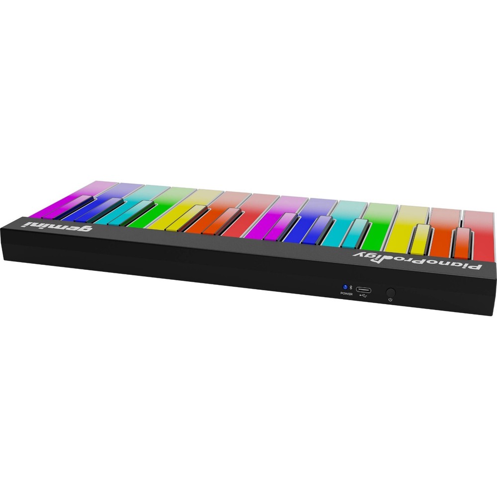 Gemini PianoProdigy 24-Key Wireless MIDI Keyboard with Light-Up Keys