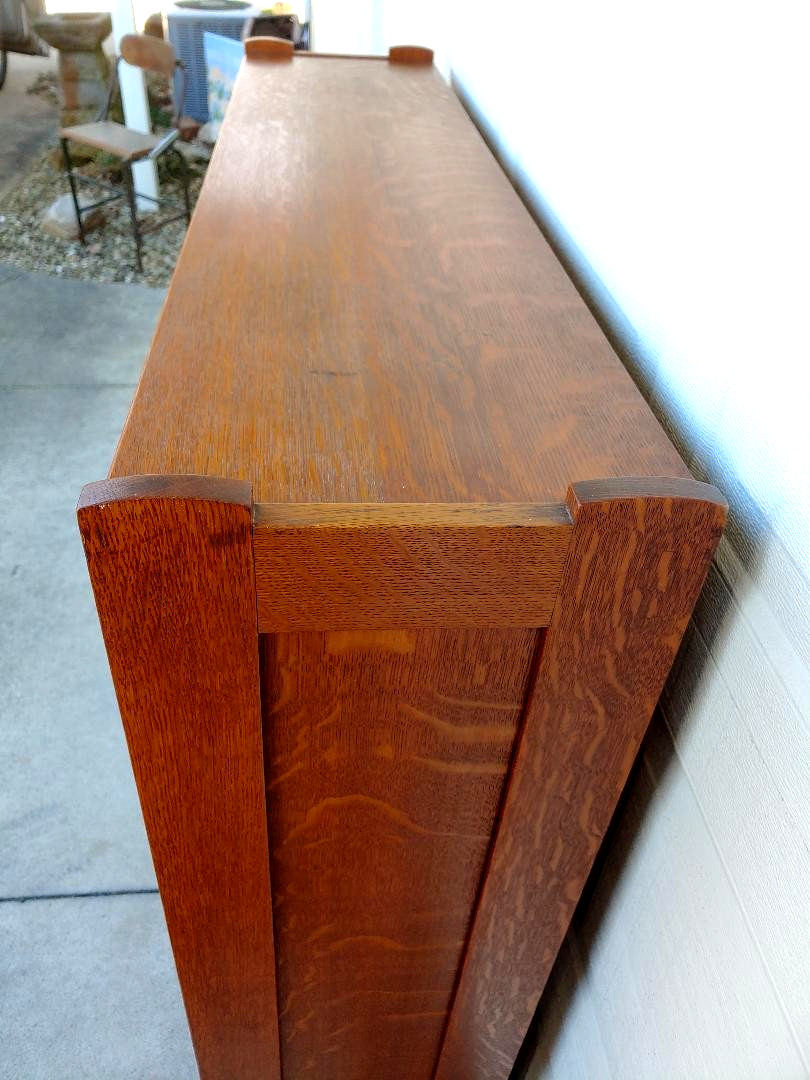 KILLER 48 X 48 MINTY STICKLEY BROTHERS 2 DOOR BOOKCASE W/ 3 SHELVES...