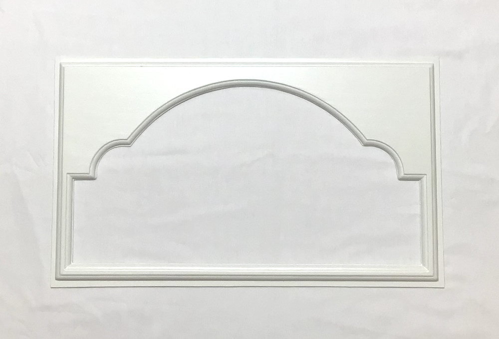 1 Amarr Cathedral Replacement Insert for Short Panel Amarr Garage Door White