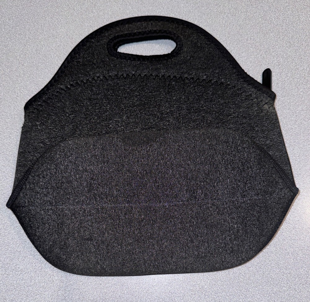 Ftalgs Neoprene Lunch Box Charcoal Black Zippered