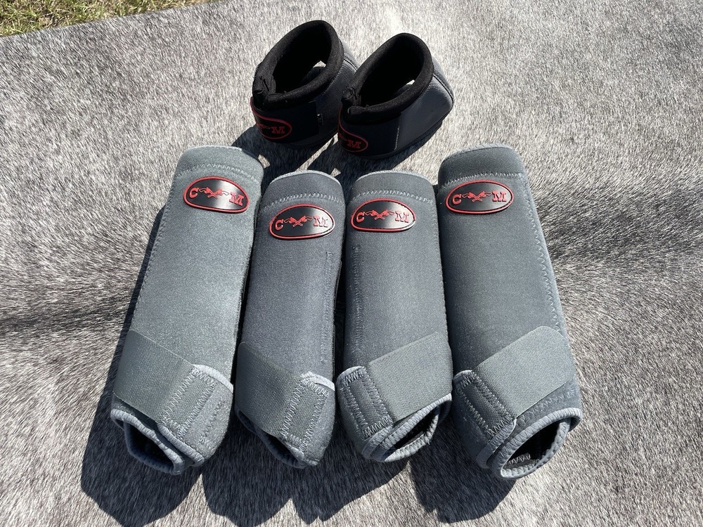 CM SureStep Splint and Bell Boots Full Set Grey MEDIUM